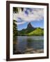 Opunohu Bay and Mount Mauaroa, Moorea, French Polynesia, South Pacific Ocean, Pacific-Jochen Schlenker-Framed Photographic Print