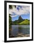 Opunohu Bay and Mount Mauaroa, Moorea, French Polynesia, South Pacific Ocean, Pacific-Jochen Schlenker-Framed Photographic Print