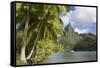 Opunohu Bay, Mo'Orea, Society Islands, French Polynesia-Ian Trower-Framed Stretched Canvas