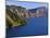 OR, Crater Lake NP. Evening view from north rim of Crater Lake south towards Sentinel Rock-John Barger-Mounted Photographic Print