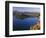 OR, Crater Lake NP. Sunrise light on Wizard Island, view south from Merriam Point-John Barger-Framed Photographic Print