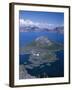 OR, Crater Lake NP. View east across Crater Lake from directly above Wizard Island-John Barger-Framed Photographic Print