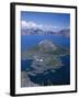 OR, Crater Lake NP. View east across Crater Lake from directly above Wizard Island-John Barger-Framed Photographic Print