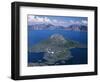 OR, Crater Lake NP. View east across Crater Lake from directly above Wizard Island-John Barger-Framed Photographic Print