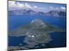 OR, Crater Lake NP. View east across Crater Lake from directly above Wizard Island-John Barger-Mounted Photographic Print