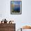 OR, Crater Lake NP. Whitebark pines frame view south from Palisade Point towards Sentinel Rock-John Barger-Framed Photographic Print displayed on a wall