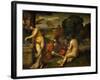 Or Giorgione, Concert in the Open Air-Titian (Tiziano Vecelli)-Framed Giclee Print