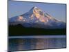 OR, Mount Hood NF. Sunset light on north side of Mount Hood with first snow of autumn-John Barger-Mounted Photographic Print