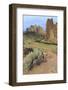 OR, Redmond, Terrebonne. Smith Rock State Park. Crooked River. Basalt rocks and cliffs.-Emily Wilson-Framed Photographic Print