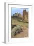 OR, Redmond, Terrebonne. Smith Rock State Park. Crooked River. Basalt rocks and cliffs.-Emily Wilson-Framed Photographic Print