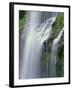 OR, Willamette NF. Three Sisters Wilderness, Lower Proxy Falls displays multiple cascades-John Barger-Framed Photographic Print