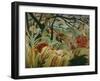 Orage tropique avec un tigre-Tiger in a tropical storm,1891. Canvas,129,8 x 161,9 cm NG 6421.-Henri Rousseau-Framed Giclee Print