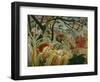 Orage tropique avec un tigre-Tiger in a tropical storm,1891. Canvas,129,8 x 161,9 cm NG 6421.-Henri Rousseau-Framed Giclee Print