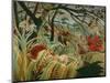 Orage tropique avec un tigre-Tiger in a tropical storm,1891. Canvas,129,8 x 161,9 cm NG 6421.-Henri Rousseau-Mounted Giclee Print