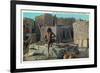 Oraibi, Arizona - Hopi Snake Priest Enters Snake Kiva-Lantern Press-Framed Premium Giclee Print