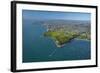 Orakei Wharf and Bastion Point, Auckland, North Island, New Zealand-David Wall-Framed Photographic Print