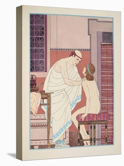 Oral Examination, Illustration from 'The Works of Hippocrates', 1934 (Colour Litho)-Joseph Kuhn-Regnier-Stretched Canvas