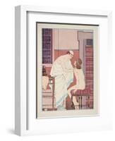 Oral Examination, Illustration from 'The Works of Hippocrates', 1934 (Colour Litho)-Joseph Kuhn-Regnier-Framed Giclee Print