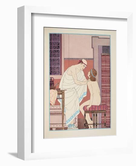 Oral Examination, Illustration from 'The Works of Hippocrates', 1934 (Colour Litho)-Joseph Kuhn-Regnier-Framed Giclee Print