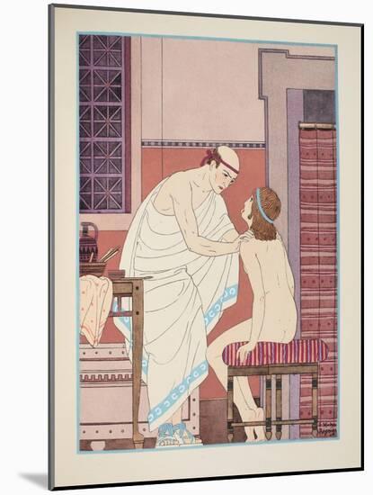 Oral Examination, Illustration from 'The Works of Hippocrates', 1934 (Colour Litho)-Joseph Kuhn-Regnier-Mounted Giclee Print