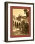 Oran Court of the Mosque of Pasha Djama El Bacha, Rue Philippe, Algiers-Etienne & Louis Antonin Neurdein-Framed Giclee Print