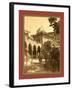 Oran Court of the Mosque of Pasha Djama El Bacha, Rue Philippe, Algiers-Etienne & Louis Antonin Neurdein-Framed Giclee Print