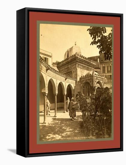 Oran Court of the Mosque of Pasha Djama El Bacha, Rue Philippe, Algiers-Etienne & Louis Antonin Neurdein-Framed Stretched Canvas