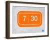 Orange Alarm Clock-NaxArt-Framed Art Print