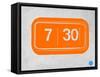 Orange Alarm Clock-NaxArt-Framed Stretched Canvas