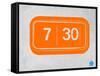 Orange Alarm Clock-NaxArt-Framed Stretched Canvas