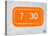 Orange Alarm Clock-NaxArt-Stretched Canvas