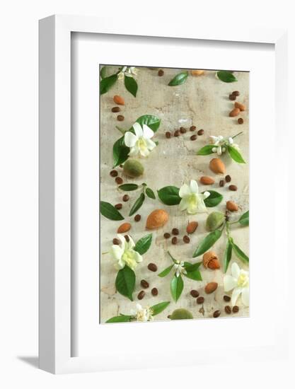 Orange and Almond Blossom, Coffee Beans and Almonds-Jocelyn Demeurs-Framed Photographic Print