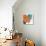 Orange and Aqua-Jan Weiss-Mounted Art Print displayed on a wall