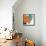 Orange and Aqua-Jan Weiss-Framed Stretched Canvas displayed on a wall