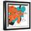 Orange and Aqua-Jan Weiss-Framed Art Print