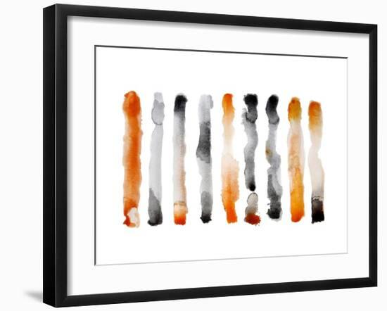 Orange and Black-Nancy LaBerge Muren-Framed Art Print