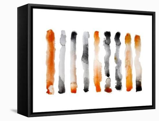 Orange and Black-Nancy LaBerge Muren-Framed Stretched Canvas