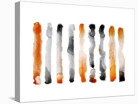 Orange and Black-Nancy LaBerge Muren-Stretched Canvas