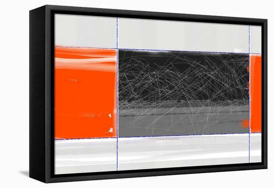 Orange and Black-NaxArt-Framed Stretched Canvas