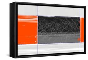 Orange and Black-NaxArt-Framed Stretched Canvas