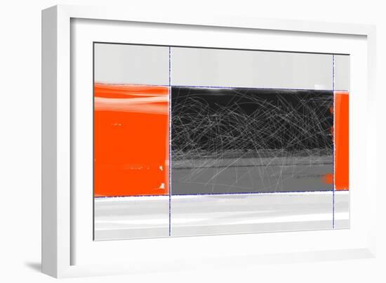 Orange and Black-NaxArt-Framed Art Print