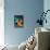 Orange and Blue Girls-Felix Podgurski-Art Print displayed on a wall