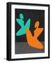 Orange and Blue Girls-Felix Podgurski-Framed Art Print