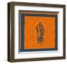 Orange and Blue Mary-Marta Wiley-Framed Art Print