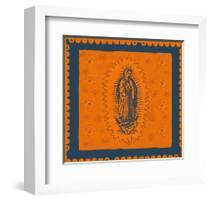 Orange and Blue Mary-Marta Wiley-Framed Art Print