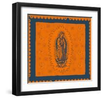 Orange and Blue Mary-Marta Wiley-Framed Art Print