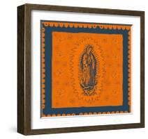 Orange and Blue Mary-Marta Wiley-Framed Art Print