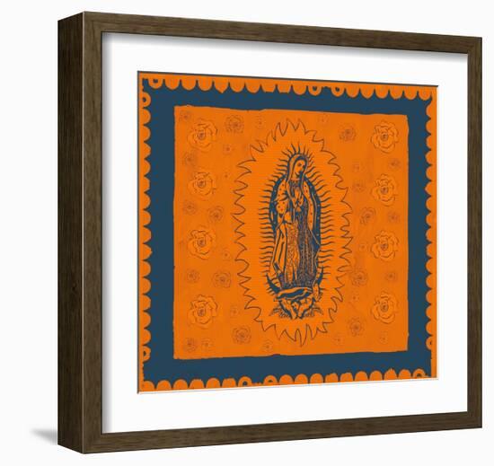 Orange and Blue Mary-Marta Wiley-Framed Art Print