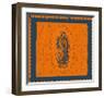 Orange and Blue Mary-Marta Wiley-Framed Art Print