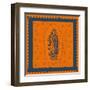 Orange and Blue Mary-Marta Wiley-Framed Art Print